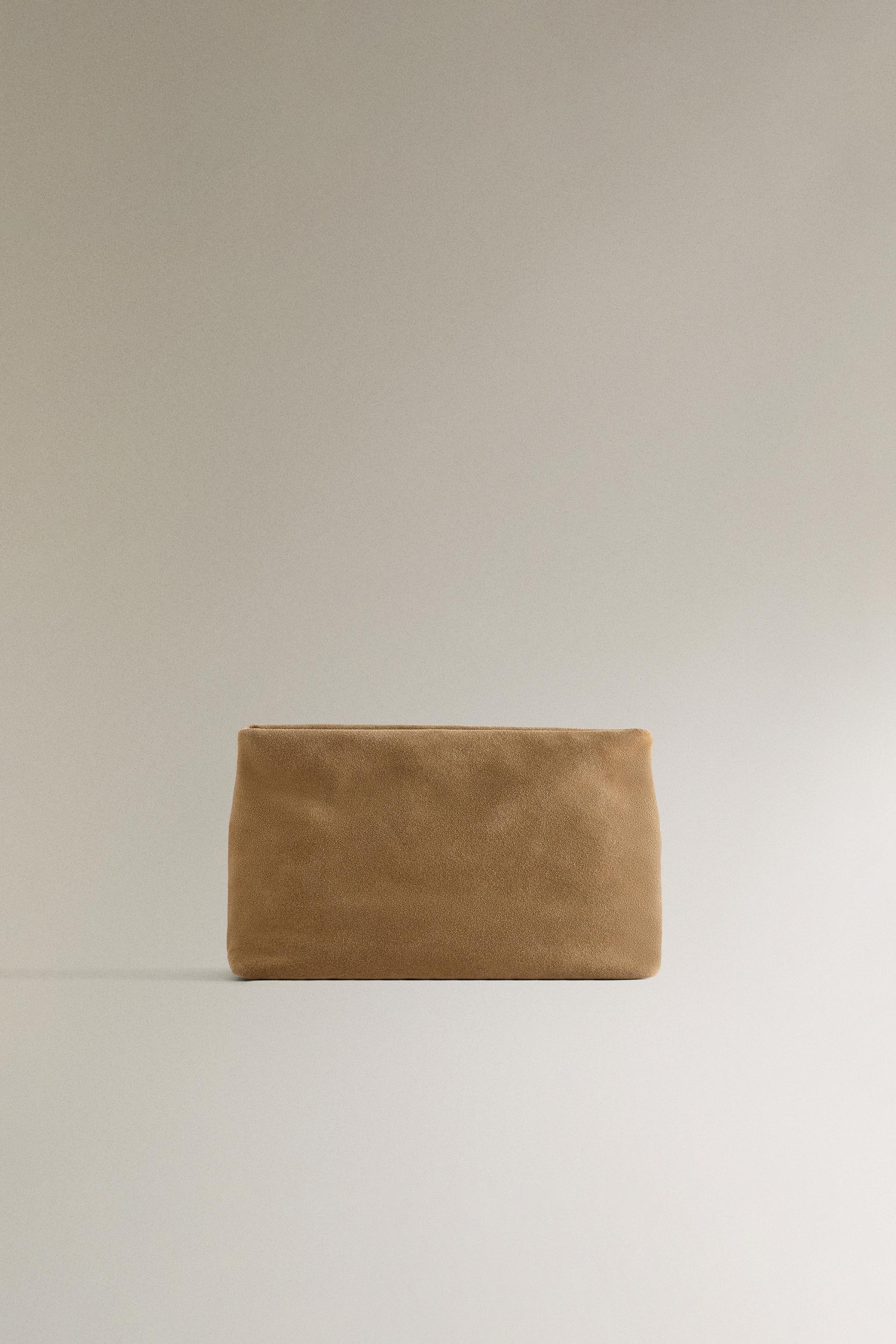 SPLIT SUEDE MAKEUP BAG